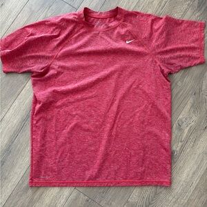 Nike Men's Red Athletic Shirt